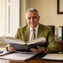 Cejas Appleyard, abogado y socio fundador, revisando un expediente en un despacho de La Carlota